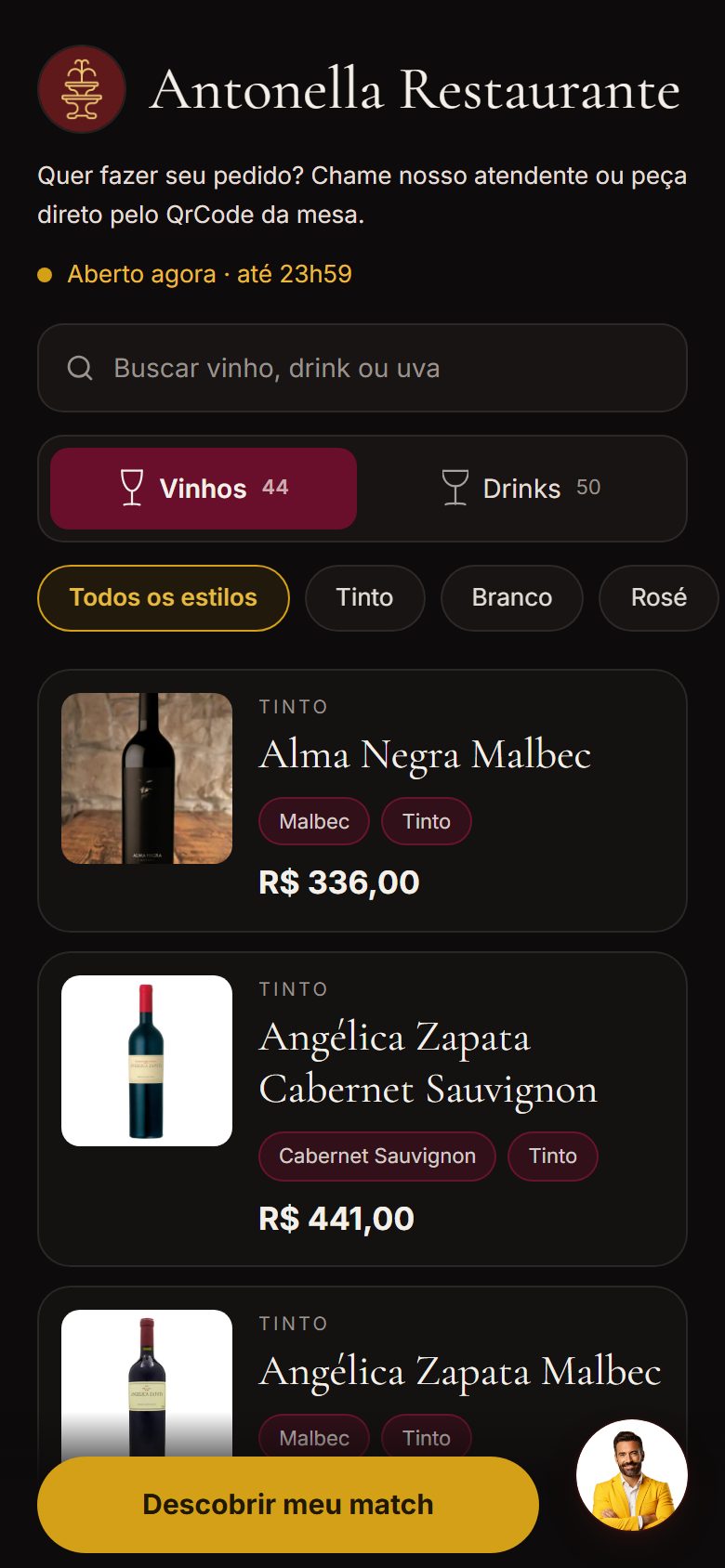 Carta digital no celular